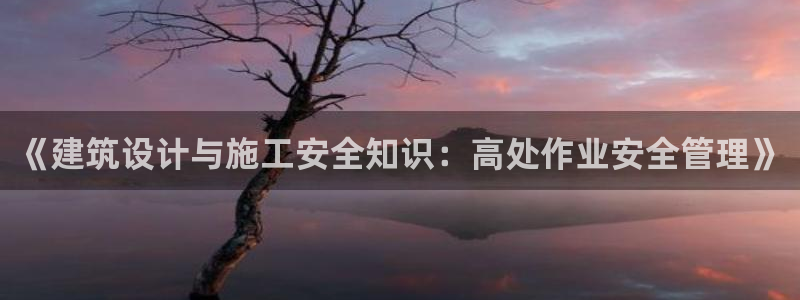 澳门和记 官网：《建筑设计与施工安全知识：高处作业安全管理》