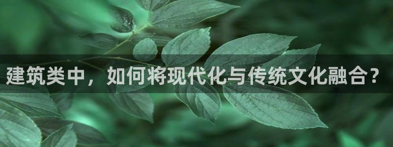 和记官网加盟：建筑类中，如何将现代化与传统文化融合？