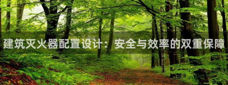 和记官网app是谁的：建筑灭火器配置设计：安全与效率的双重保障